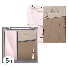Espoir Tone Pairing Contour Palette 10g, No. 2 Cool Gray, 5 pcs / 에스쁘아 톤페어링 컨투어 팔레트 10g, 2호 쿨 그레이, 5개
