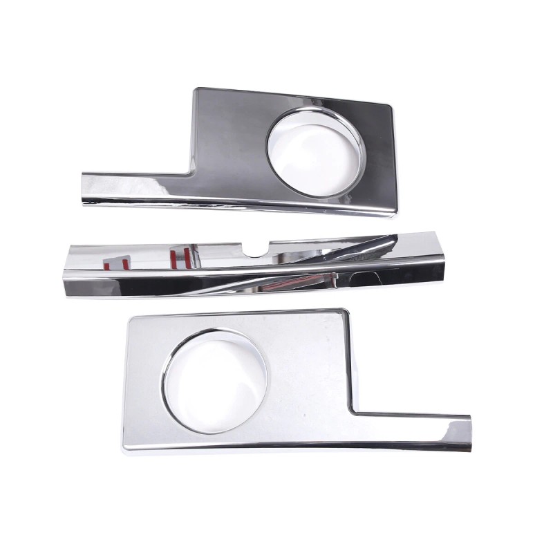 carpart2021 Chrome Silver Front Bumper Cover Lower Grille Trim Panel