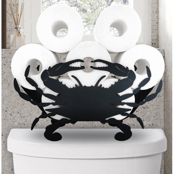 Metal Animals Paper Holders,Funny Black Crab Storage Paper Holders Stand