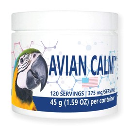 Equa Holistics Avian Calm™ Dietary Supplement for Parrots, All-Natural Calming Supplement (120 Servings)