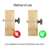 12 Pcs Retro Pull Handles, 30MM Bronze Kitchen Cabinet Drawers
