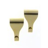 X 2-Solid Brass Picture Rail Hook