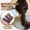 Pack of 6 Women's Tortoiseshell Hair Clips, Large, Non-Slip Hair