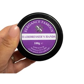 Hairdressers Nourishing Hand Cream 100g for Dry Chapped Hands by Elegance Natural Skin Care Handcream for Hair Dresser Barber Stylist