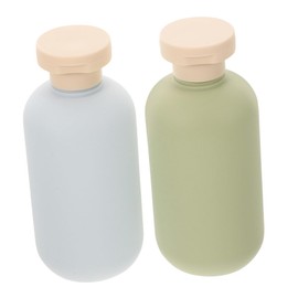 Healeved Travel Size 2-pack Squeeze Bottles Flip Cap 300ml Hair Oil Cosmetic Storage