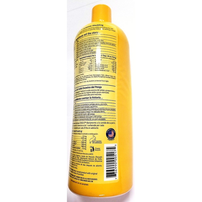 SHED-X Liquid Daily Supplement for Dogs • 100% Natural •