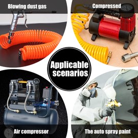 LAIWOO Compressed Air Distributor Triple with Couplings, 1/4 Inch Air Hose Quick Coupling Distributor, Brass Coupling Plug with Male Thread NW 7.2 Air Switch