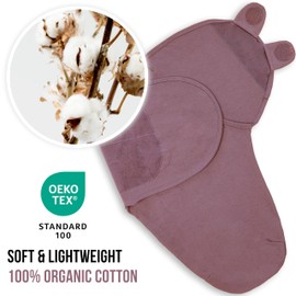 Mama Cheetah Baby Swaddle Sack, Organic Cotton Swaddle Blanket, Adjustable Swaddle Sleep Sacks, Easy Swaddles for Boy Girl 3-6 Months, Baby Essentials, 4-Pack