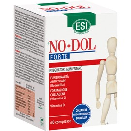 ESI - No-Dol Forte, Integratore Alimentare a Base di Collagene, Vitamina C e Acido Ialuronico, Azione Antiossidante, Contribuisce al Mantenimento della Cartilagine, Senza Glutine, 60 Compresse