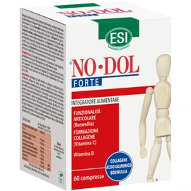 ESI - No-Dol Forte, Integratore Alimentare a Base di Collagene, Vitamina C e Acido Ialuronico, Azione Antiossidante, Contribuisce al Mantenimento della Cartilagine, Senza Glutine, 60 Compresse