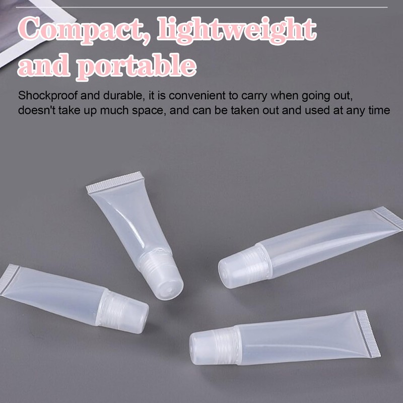 Empty Lip Gloss Tubes Empty 15ml Clear Lip Balm Containers