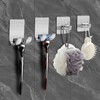 CGBE 4 Packs Shower Hooks for Inside Shower, Self Adhesive