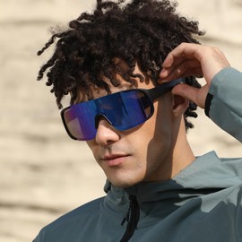 TIANYESY Polarized sunglasses for men and women sporty sunglasses stylish oversized frames lightweight outdoor sports