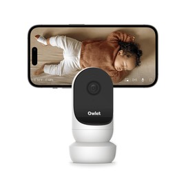 Owlet Cam 2 Smart Baby Monitor - HD Video Cam, Encrypted WiFi, Temp, Nightvision, 2-Way Talk- White