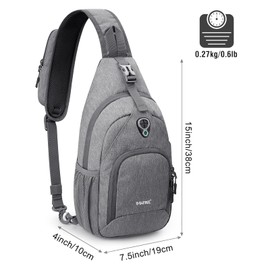 G4Free RFID Sling Bag Crossbody Backpack Chest Shoulder Bag Casual Gym Daypack Men Women Outdoor Cycling Travel Hiking