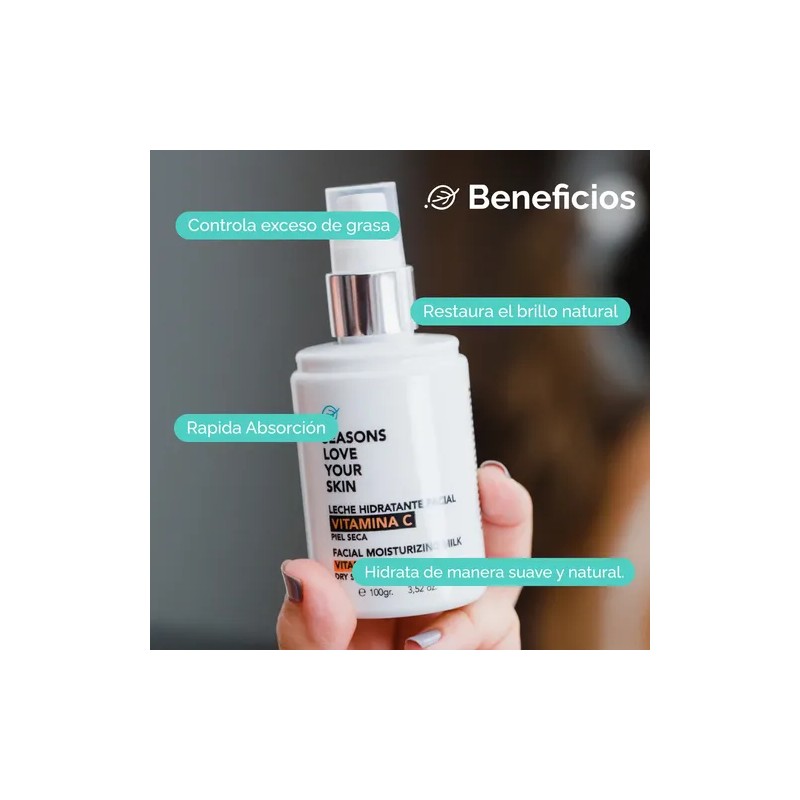 Gel Hidratante Facial Vitamina C 100gr Tipo de piel Mixta
