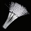 100Pcs Pearls Sticks Wearable ABS DIY Decoration Accessories for Wedding
