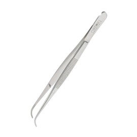 REMOS Tweezers Curved, Stainless, Length 12.5 cm