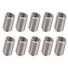 50Pcs Wire Thread Insert Stainless Steel Bushing Screw Hole Repair