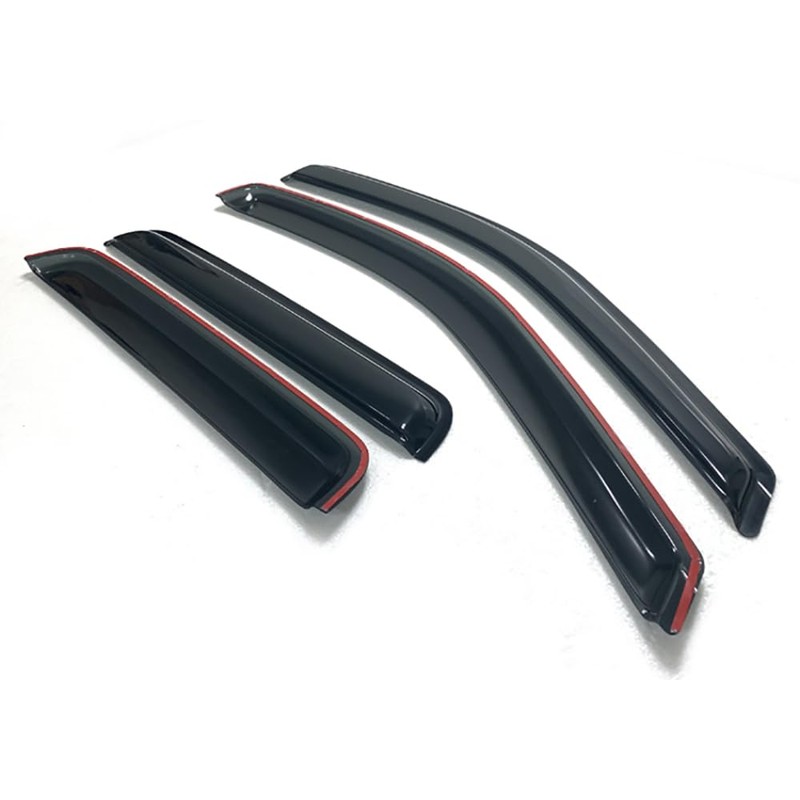Set of 4Pcs Smoke Window Sun Rain Visor Vent Guard