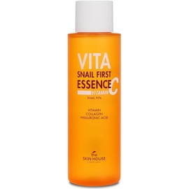 Tónico Vita Snail First Essence de 150 ml l Vitamina, 95% de mucina de caracol, 2% de niacinamida, Galactomyces l Reafirmante, hidratante l Cuidado de la piel coreano, Piel de cristal, 150 ml