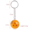 Dragon Ball Z Keychain - Anime, Durable Silicone & Round
