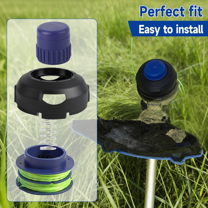 KLS124-03 Replacement Trimmer Head Compatible with Kobalt 24-Volt max KST