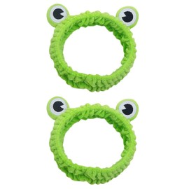 2 Pieces Frog Headband, Cute Plush Headband, Face Wash Headband, Creative Hair Accessories For Women, Soft Elastic Headband