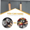 BIUDECO Thickened Wooden Ladle Kitchen Water Scoop Comfortable Grip for