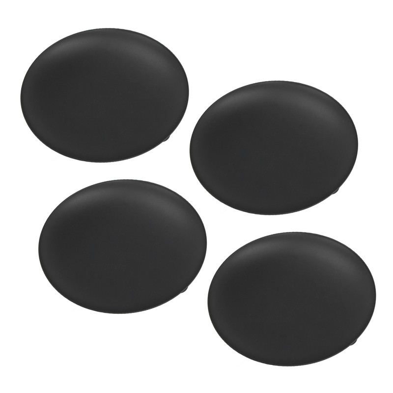 4pcs Iron Plate Candle Holder Retro Modern Round Black Matte