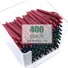 deegtran Pens Bulk, 400 Pack No Bleed Black Barrel Click