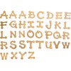 Plaid Dot Wood Letter Pack, 1 3/4" Fun Font, brown