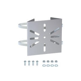 Heptus Solar Light Security Camera Mounting Bracket (For Round Shape (Stainless Steel Band))