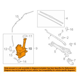 Hyundai Genuine Windshield Water Reservoir 2019-2020 Santa Fe Sport Water Bottle Tank