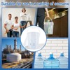 Lounsweer 5 Gallon 2 Pack Clear Bucket with Lid &