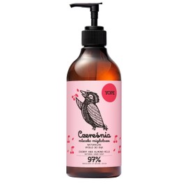 YOPE Liquid Soap, Moisturising, Panthenol, Allantoin, 98% Ingredients of Natural Origin, Vegan, Fragrance: Cherry and Almond Milk, 500 ml
