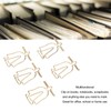 100Pcs Gold Paper Clips Cute Shape Stainless Steel Multifunction Metal