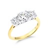 Old English Jewellers 9ct Yellow Gold on Silver 2.00ct Three