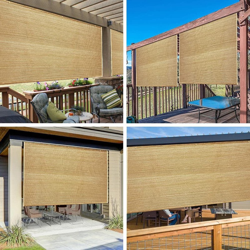 Easy2Hang Wheat 4' x 6' Side Shade Wall for Pergola,
