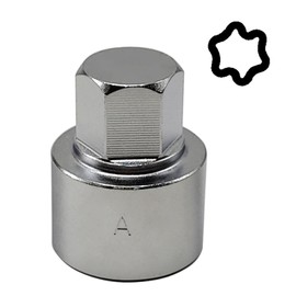 JEUCLEL 523 Wheel Locking Nut Key Compatible with VW VAG Volkswagen, Wheel Lock Nut Scoket Adapter, Wheel Anti-Theft Lug Nut Removal Tool, Anti-Theft Screw Remover