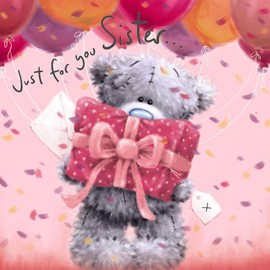 Me To You Bear Sister Softly Drawn Birthday Card