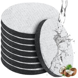 Pack of 8 MicroDisc Water Filter, Filter Pack, Filter Class G3, Air Filter, Ncht Gwebte Activated Carbon, Filter Insert, Reduction of Chlorine Heavy Metals, Microparticles for Carafes Water Filter