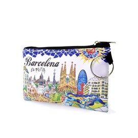 BDM Barcelona Wallet, Park Güell Wallet, Various Models of Travel Souvenirs, Sagrada Familia, Gaudí Mosaic, Barcelona Souvenir