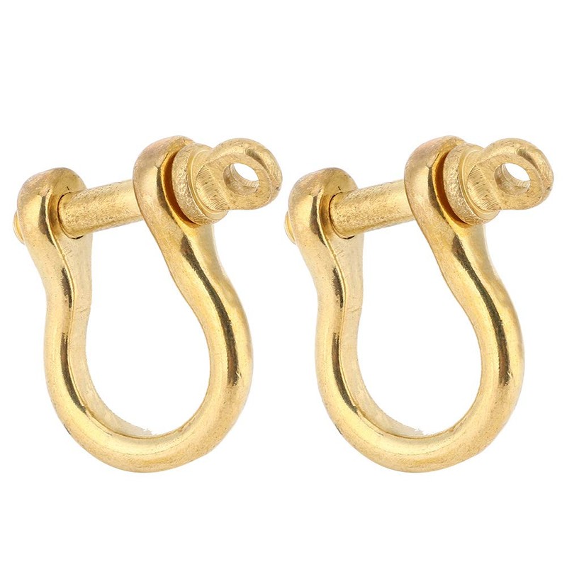 2pcs D Shackles Golden D Rings Heavy Duty Shackle 10mm
