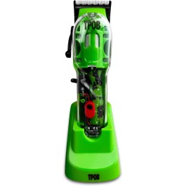 TPOB 매트 그린 케이스와 X 페이드 블레이드가 있는 6800 RPM 남성용 TPOB 슬라임 2 바버 헤어 클 Slime 2 Barber Hair Clipper for Men with Matte Green Case and X-Fade Blade 6800 RPM TPOB