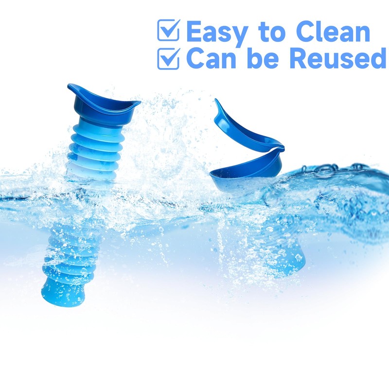 2Pcs Urinal Bottle, Portable Travel Urinal for Men, Collapsible Pee