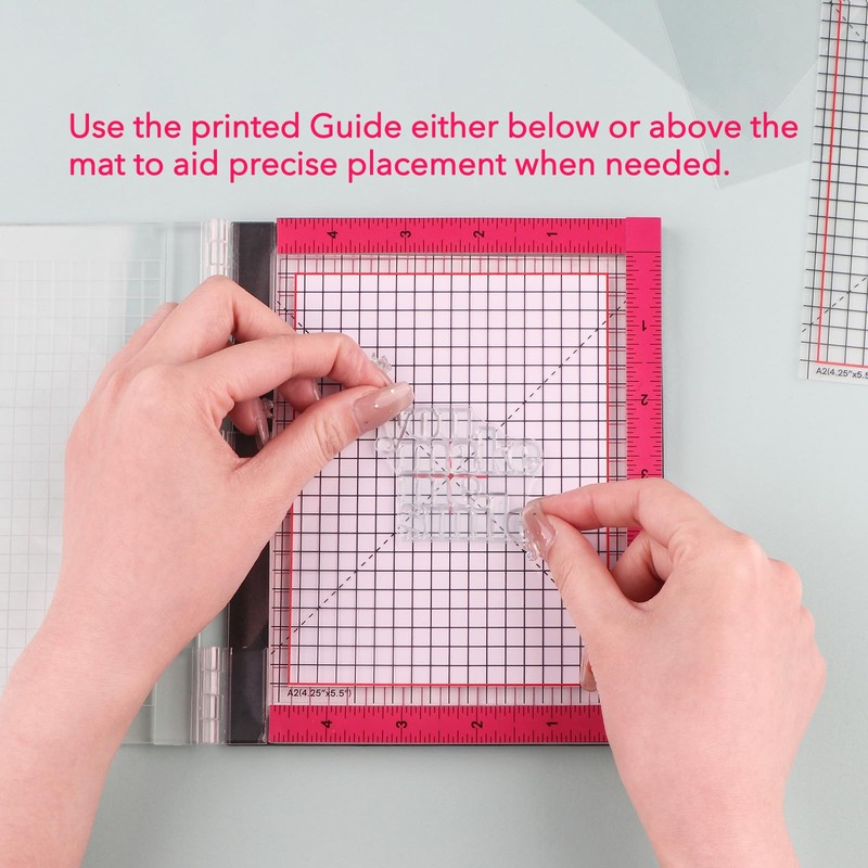 OTCRAFT 3Pcs/Set 4.75x6inch Multi-Use Non-Slip Sticky Mats Fit in Stamp