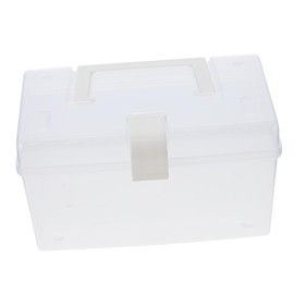 DOITOOL Mask Storage Case Portable Box Lock Organiser Mask Holder Plastic Storage Box Dustproof Container