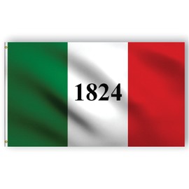 DMSE Alamo 1824 Texas Historical Battle Flag 3X5 Ft Foot 100% Polyester 100D Flag Banner UV Resistant (3'X5' Ft Foot)