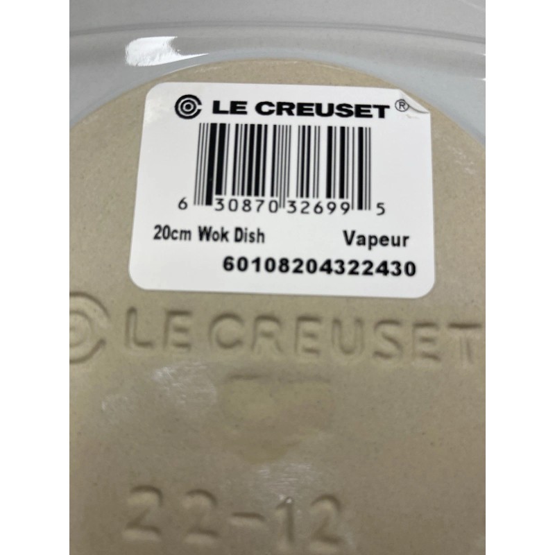 Le Creuset Lotus "Vapeur" LE CREUSET 8" Stoneware Wok Dish